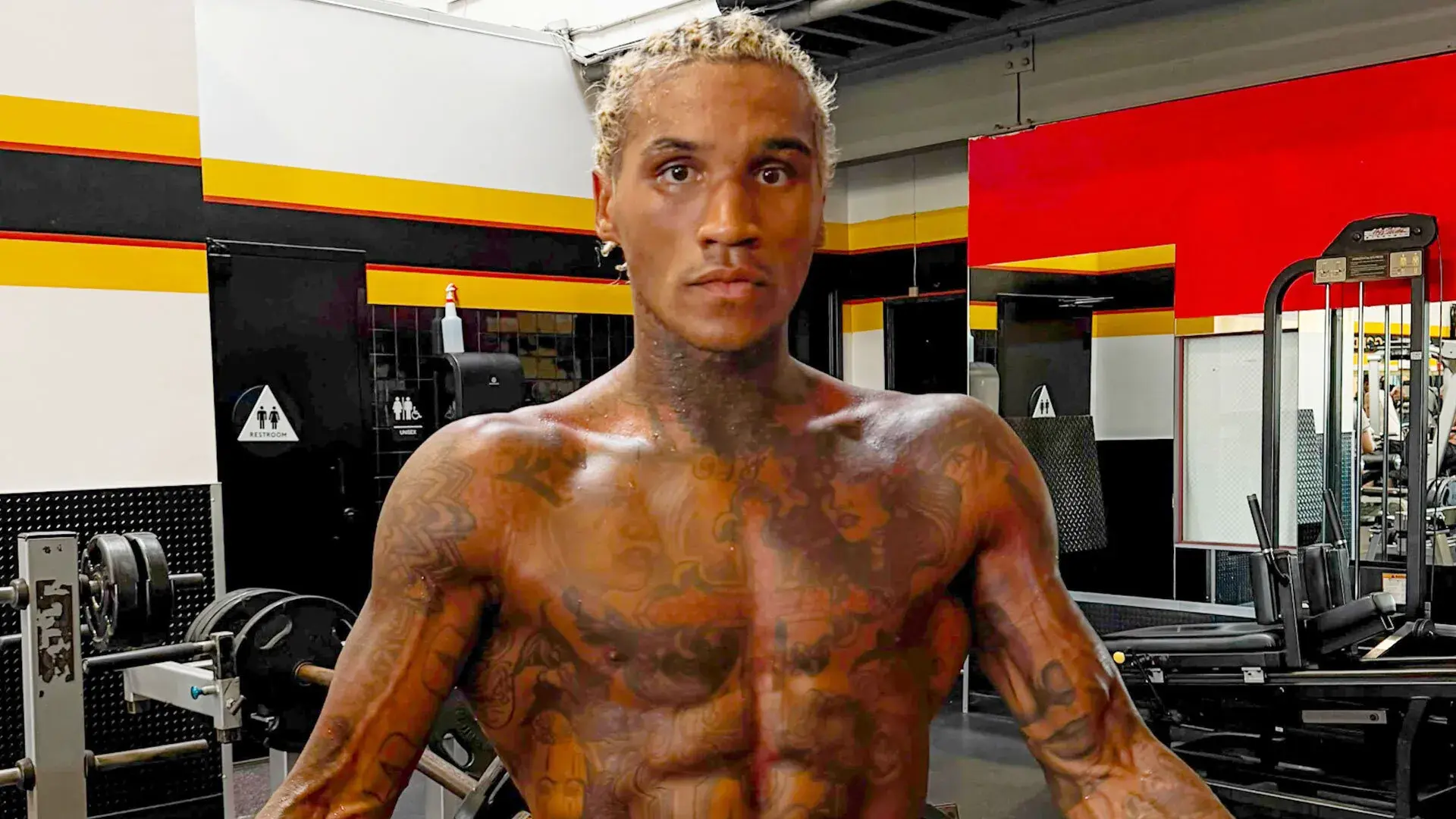 Conor Benn shows off his trim physique ahead of his first welterweight bout in four years