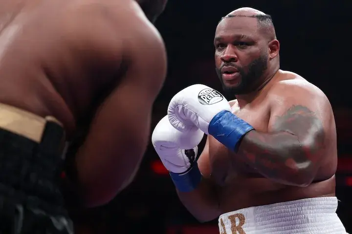 Jarrell Miller during his fight against Kingsley Ibeh on January 31, 2026.