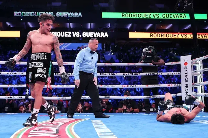 Wham, 'Bam': Rodriguez dazzles in first defense at 115