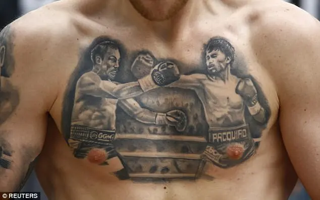 Photos: Barrett Shows Off Huge Pacquiao-Marquez Chest Tattoo