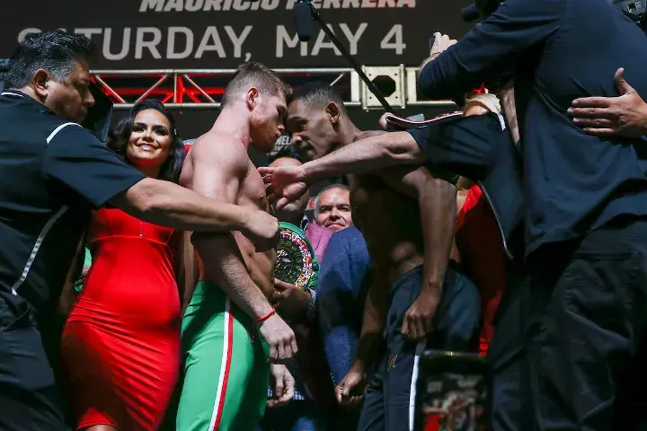 Canelo Jacobs Weights