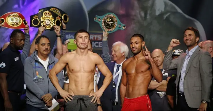 Golovkin Brook Weigh In