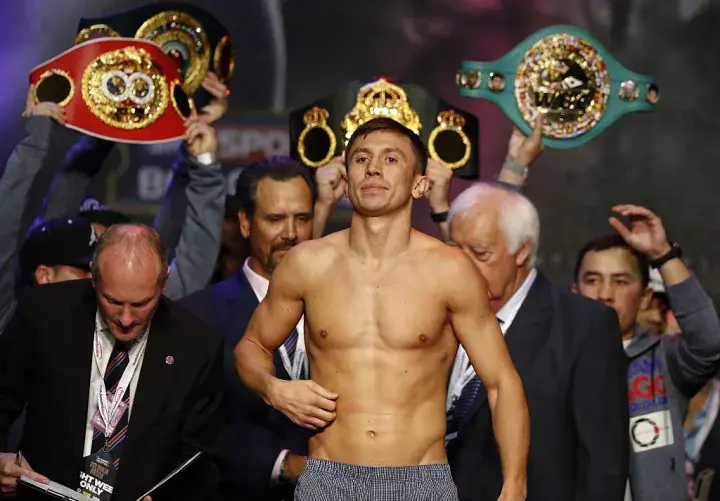 Golovkin Brook Weigh In