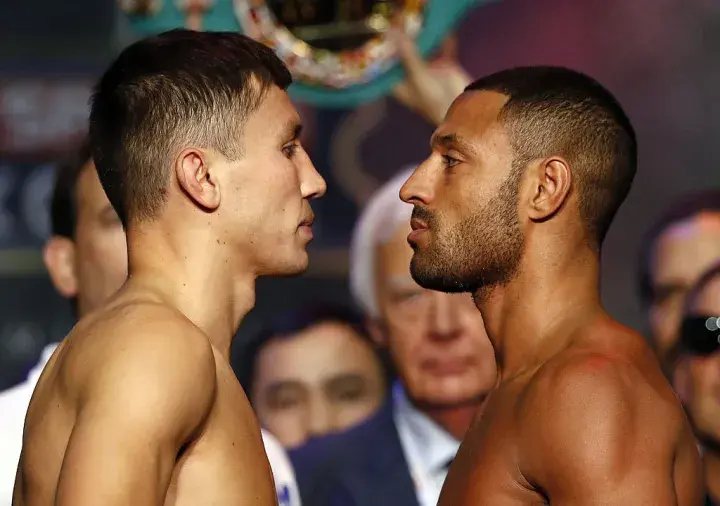 Golovkin Brook Weigh In