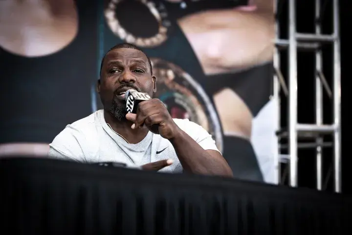 Hasim Rahman speaks ahead of his son's scheduled, but later cancelled, bout with Jake Paul in 2022