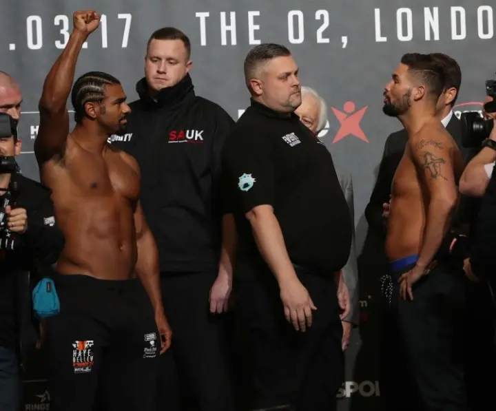Haye Bellew Weights