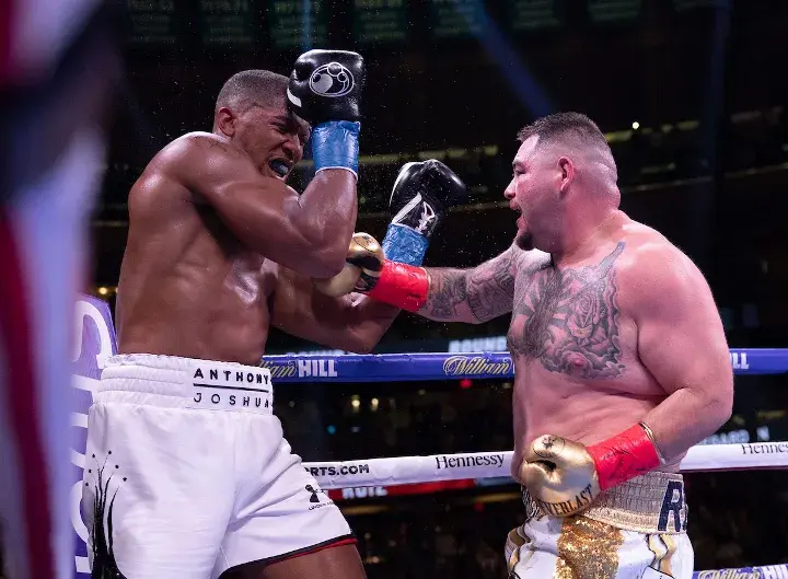 Andy Ruiz stuns the world in June 2019 by terrorizing then-unbeaten Anthony Joshua in New York