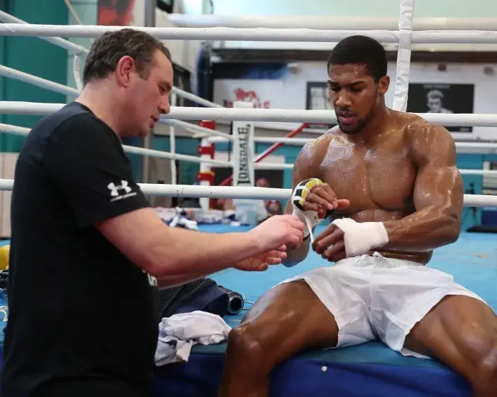 Anthony Joshua and Robert McCracken together in Sheffield