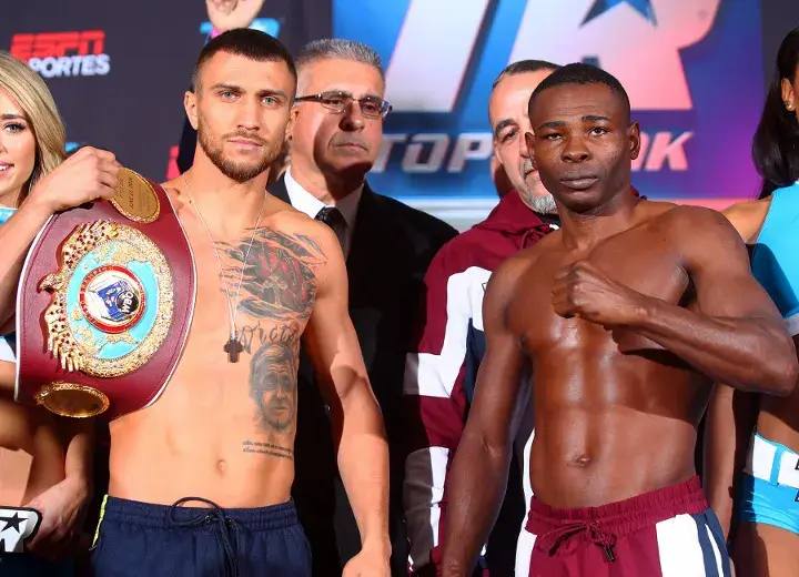 Lomachenko Rigondeaux Weights
