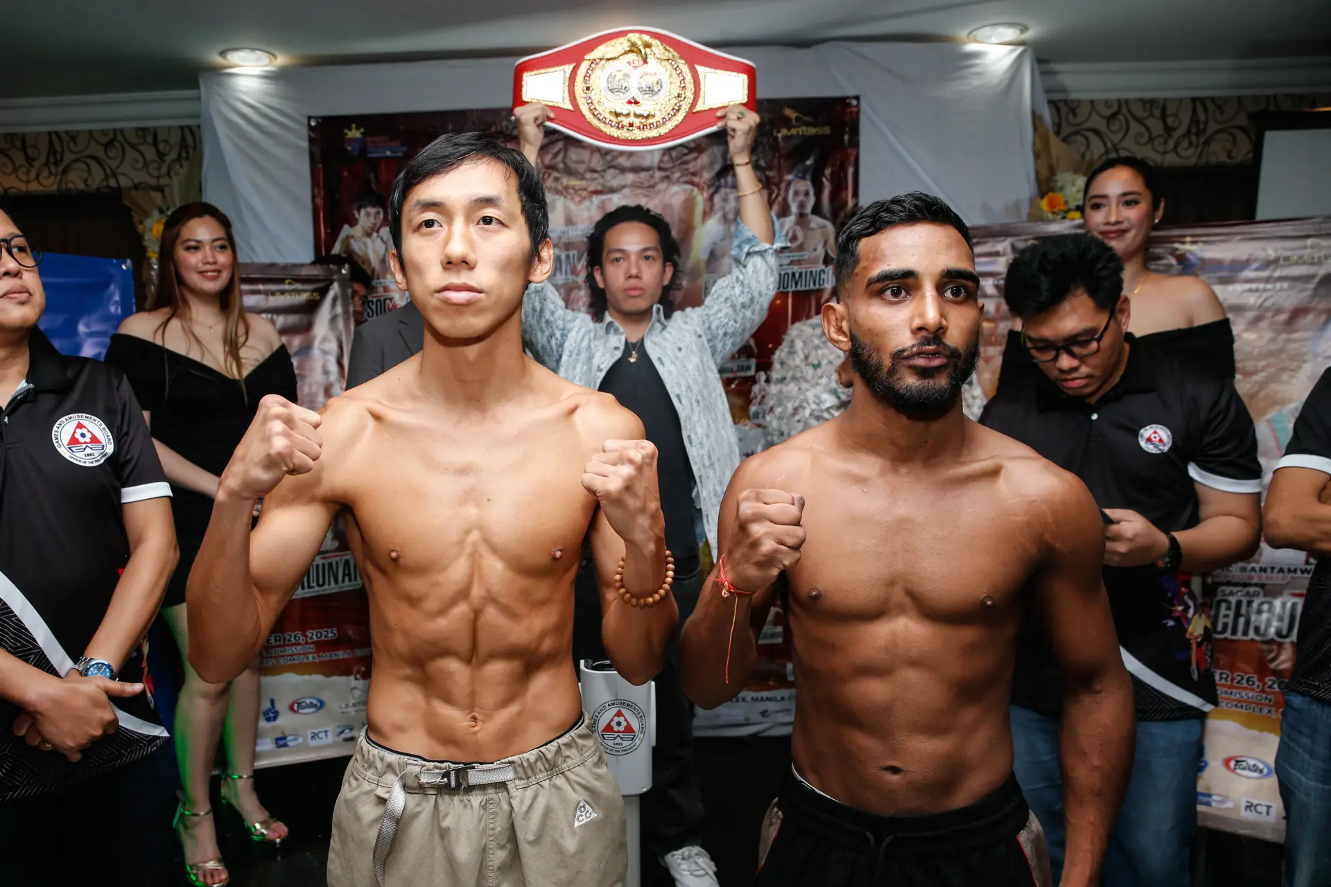 Rex Tso vs. Sagar Chouhan weighin