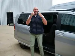 Tyson Fury arrives in London on September 29 ahead of launch press conference for Anthony Joshua showdown