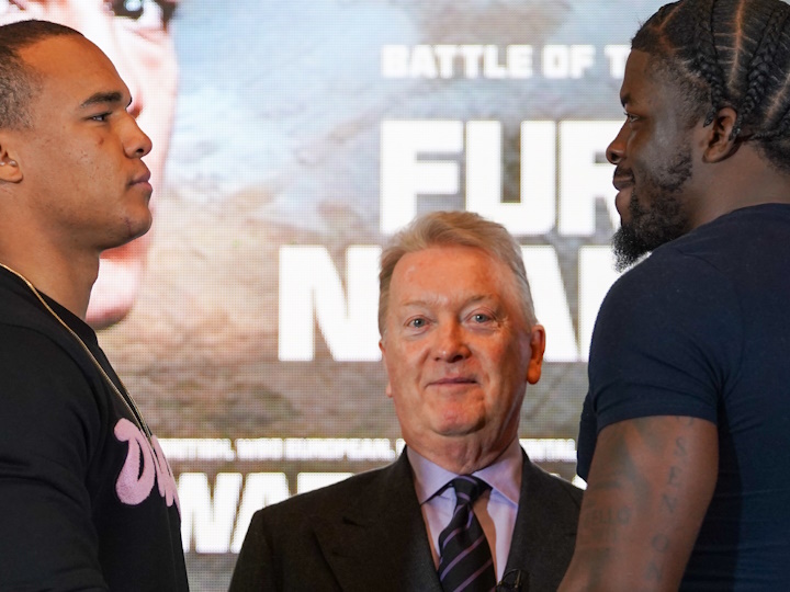 Photos: Fabio Wardley, David Adeleye - Face To Face at Press Conference