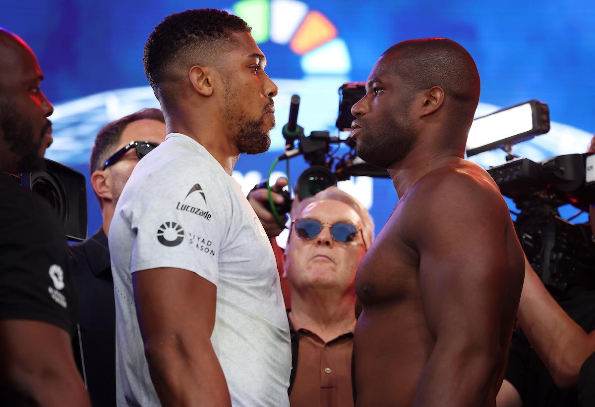Anthony Joshua 'smelling blood' after weighing in for Daniel Dubois