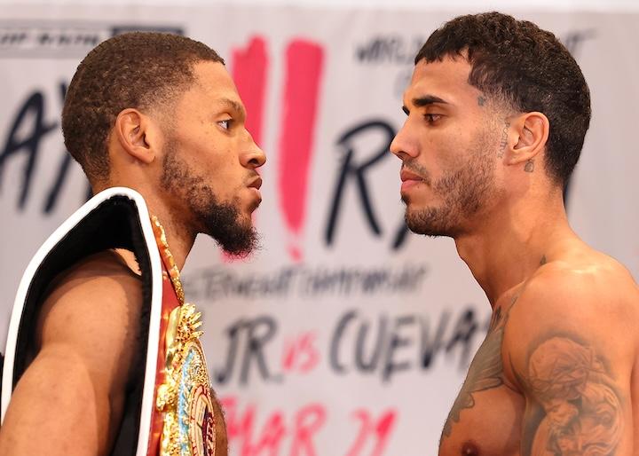 Brian Norman Jnr vs Derrieck Cuevas Photo: Mikey Williams / Top Rank Inc