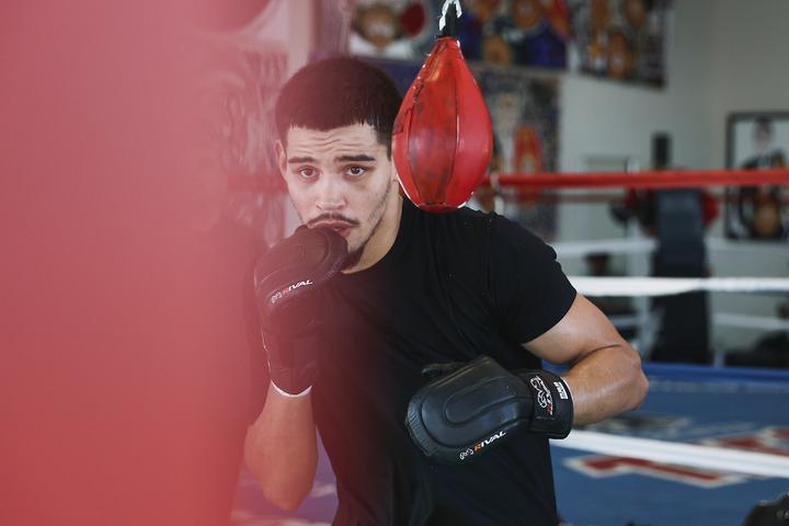 Diego Pacheco trains