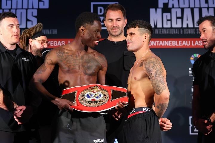 Photos: Richardson Hitchins-Gustavo Lemos Weigh-In