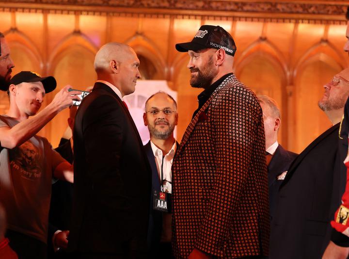 Oleksandr Usyk and Tyson Fury ready to let their fists do the talking in December