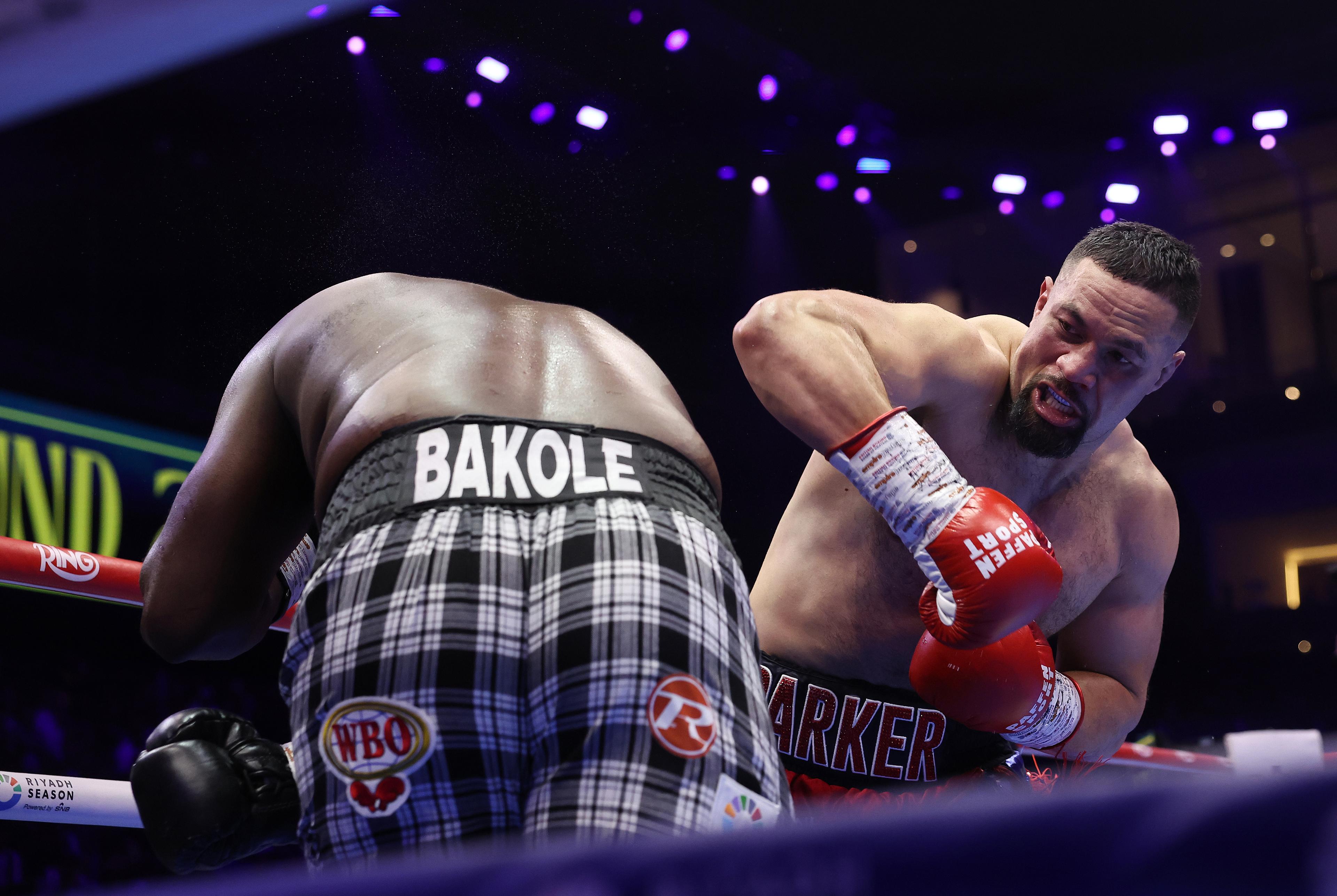Joseph Parker Martin Bakole 2025 Picture By Mark Robinson Matchroom Boxing