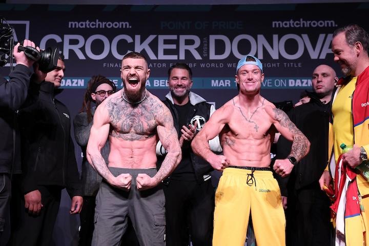 Lewis Crocker vs Paddy Donovan Photo Mark Robinson Matchroom Boxing