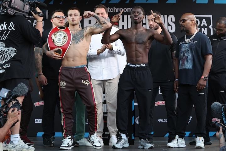 Liam Paro, Richardson Hitchins make weight for IBF junior welterweight showdown