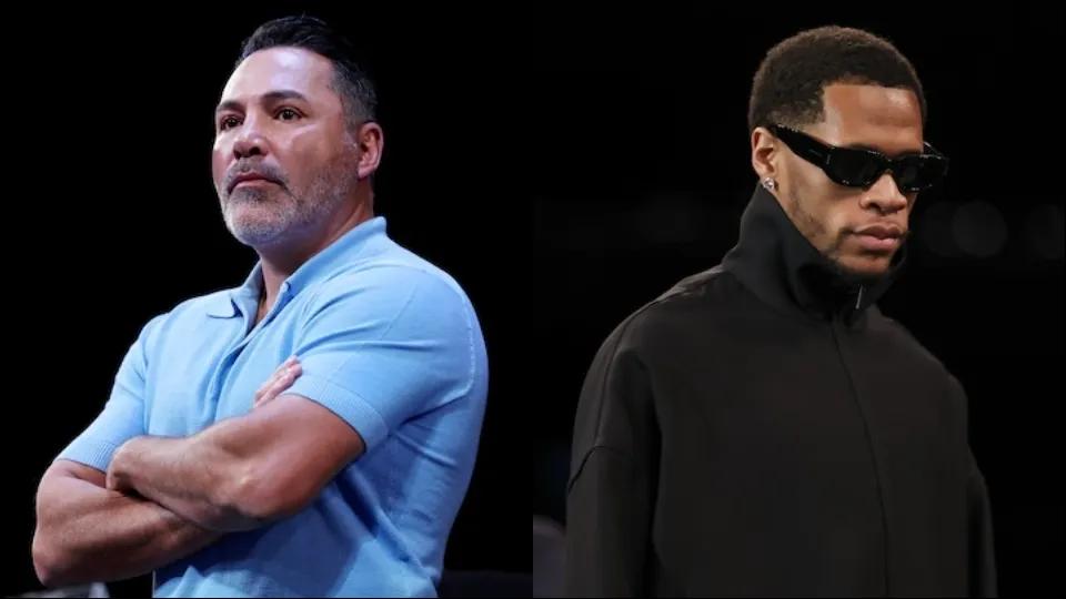 Oscar De La Hoya-Devin Haney two-panel