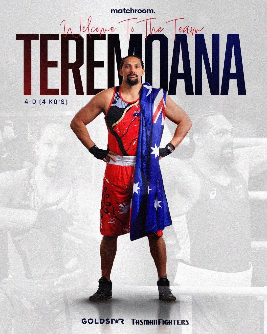 Matchroom sign Australian heavyweight Teremoana Teremoana