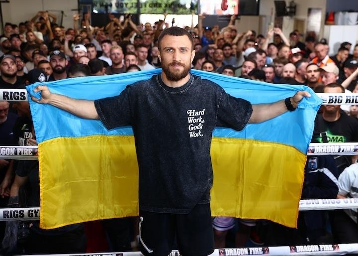 Vasiliy Lomachenko Flag Crowd