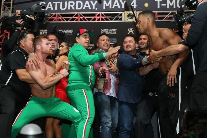 Canelo Jacobs Weights