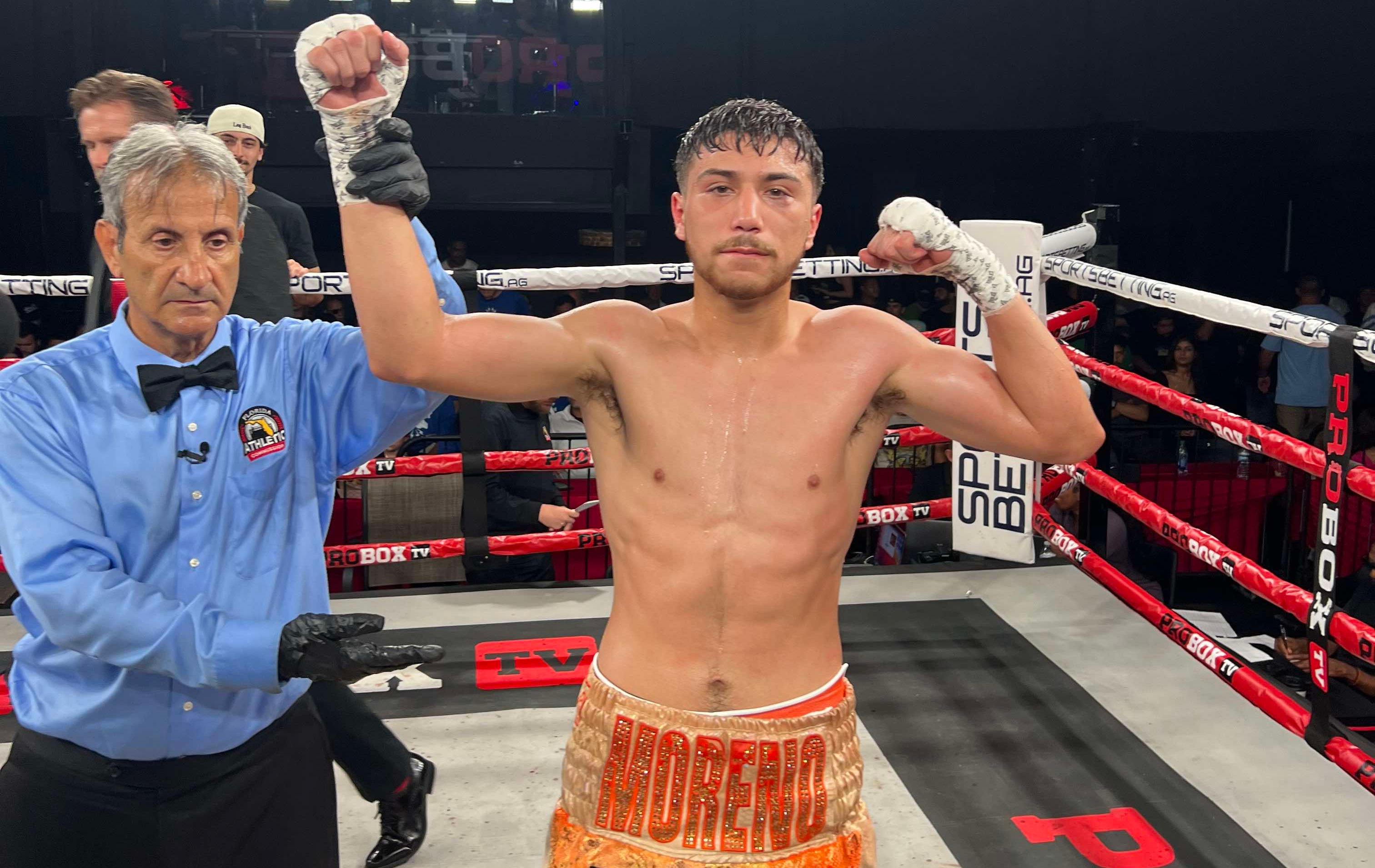 Welterweight prospect Emiliano Moreno. Photo from Team Moreno