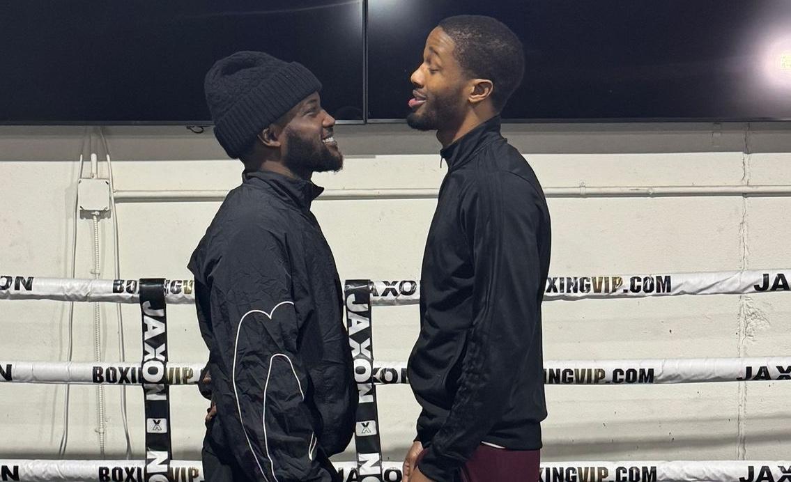 Erickson Lubin and Ardreal Holmes smile at one another before their media event went sideways.