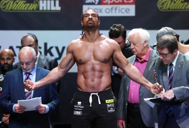 Haye Bellew Weights