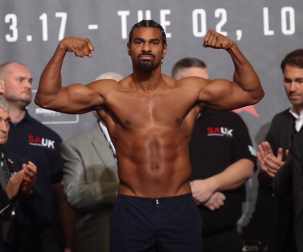 Haye Bellew Weights