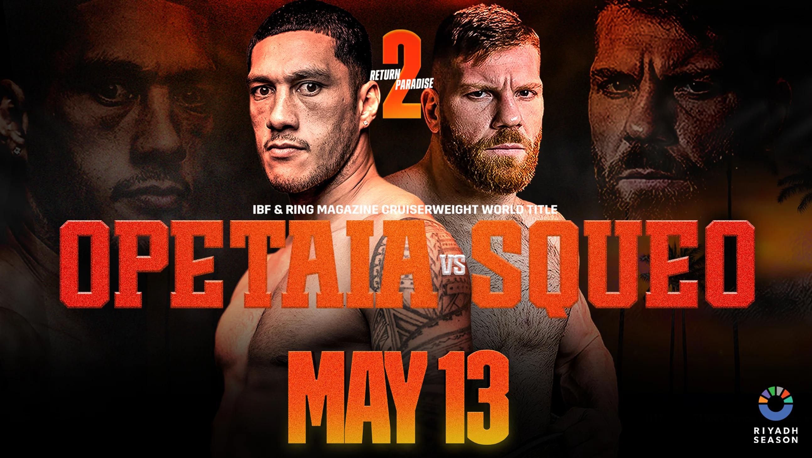 jai opetaia claudio squeo fight poster 2025
