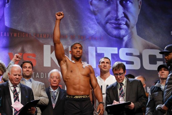 Joshua Klitschko Weights