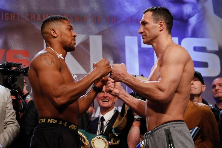 Joshua Klitschko Weights