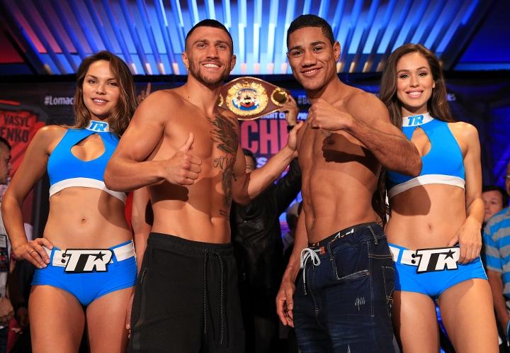 Lomachenko Marriaga Weights