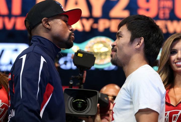 Mayweather Pacquiao Weights