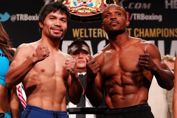 Pacquiao Bradley Weigh In