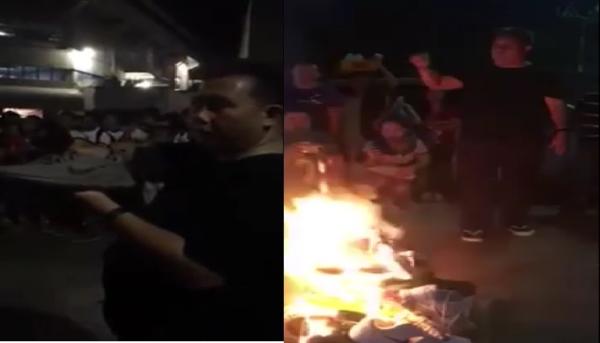Pacquiao Fans Burn Nike