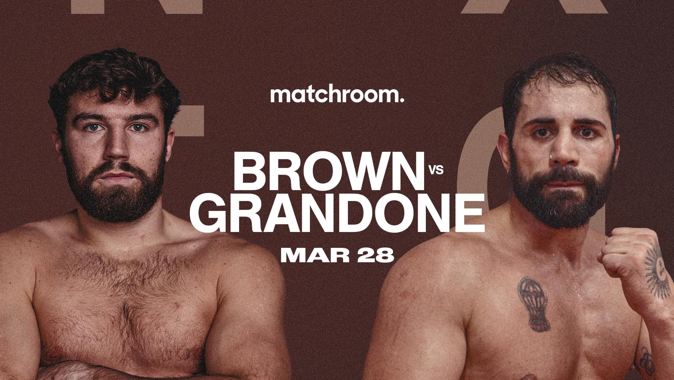 pat brown federico grandone fight poster 2025