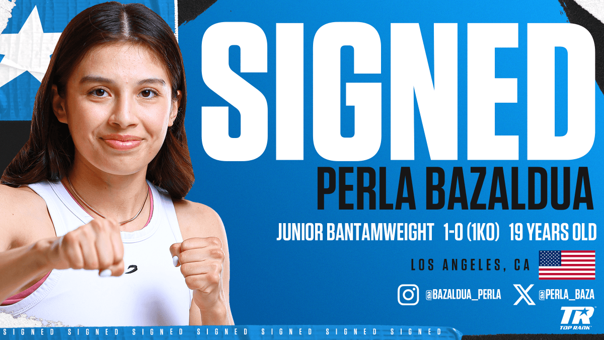 perla bazaldua top rank signing 2025