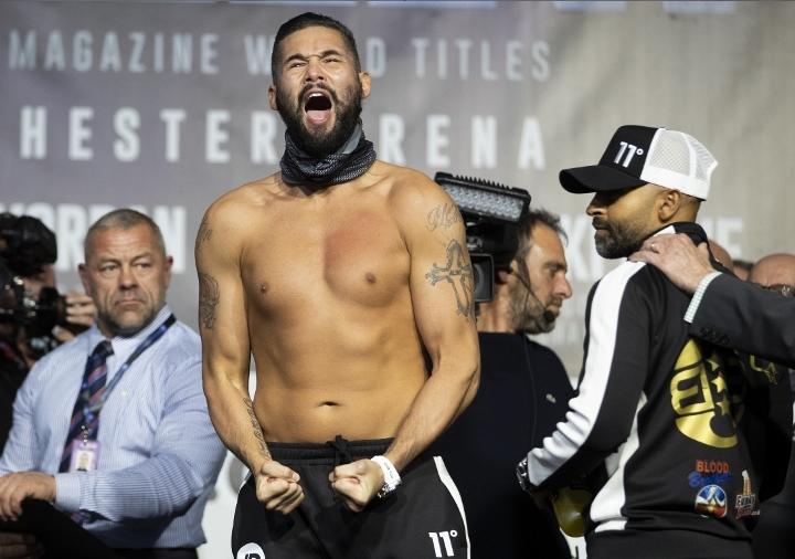 Usyk Bellew Weights