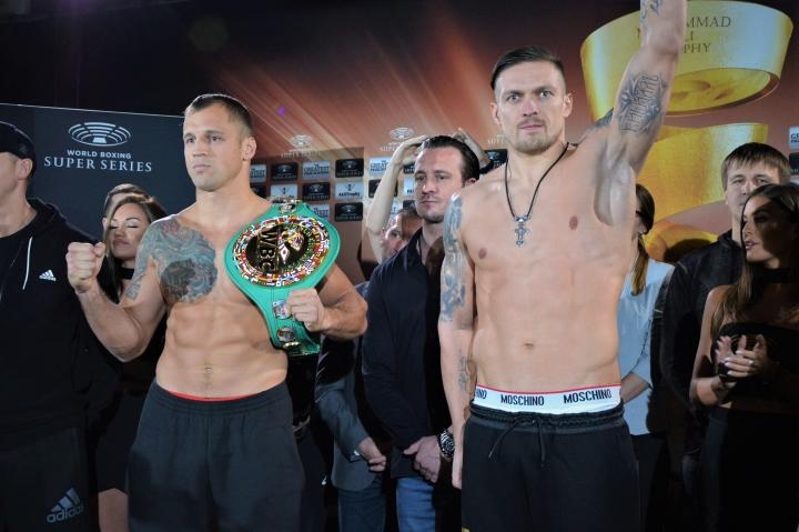 Usyk Briedis Weigh In