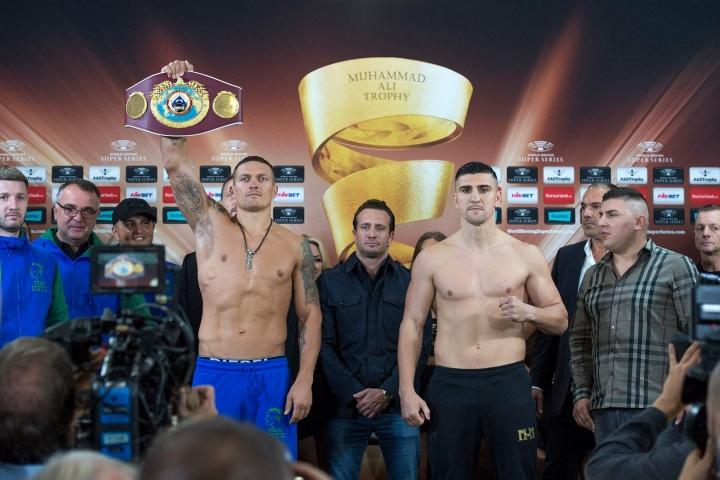 Usyk Huck Weights
