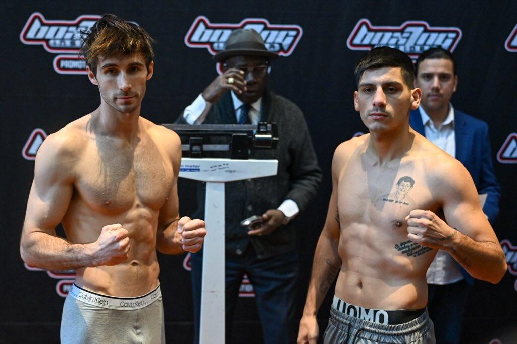 Vlad Panin (L) and Brian Arregui (R) after making weight.