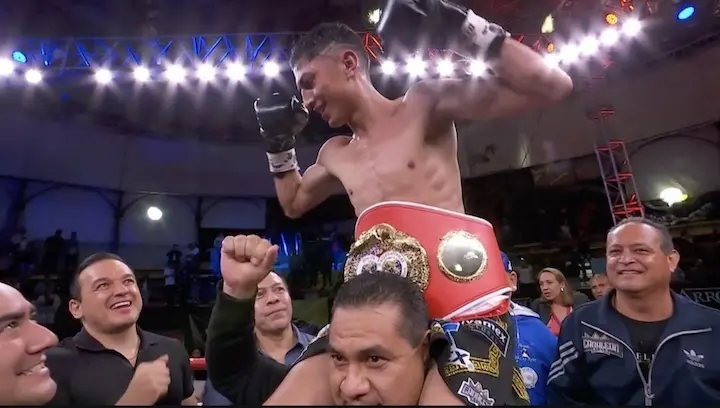 Angel Ayala celebrates victory in his days as a titleholder