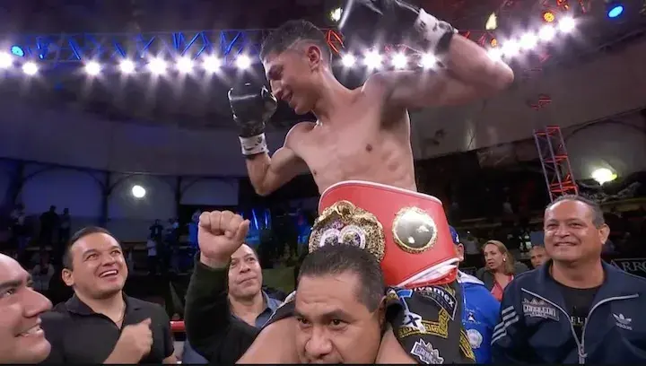 Angel Ayala celebrates victory in his days as a titleholder