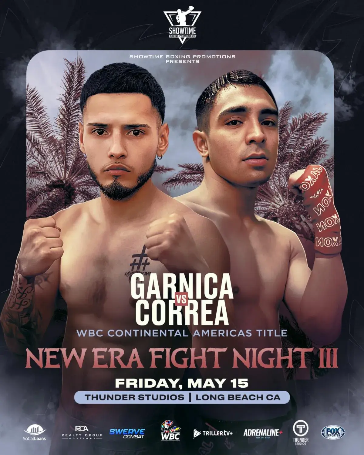 Anthony Garnica will face Eros Correa in a bantamweight bout May 15 at Thunder Studios in Long Beach, California. (April 14, 2026)