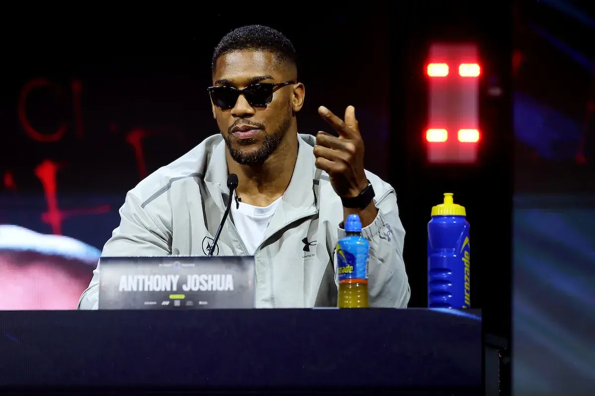 Anthony Joshua in London on June 1, 2026