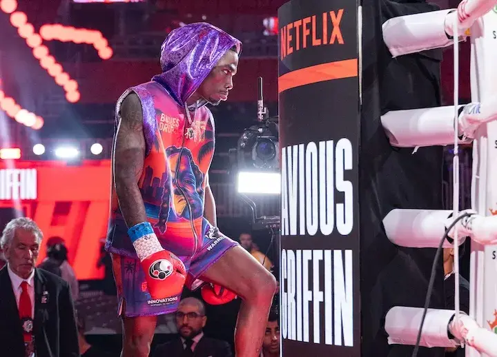 Avious Griffin ahead of his knockout victory against Justin Cardona in Decmeber, 2025